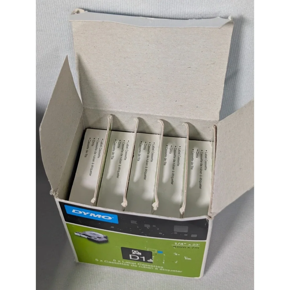 14x Compatible 43613 Label Tape Cassette for Dymo D1 Black on White 6mm x 7m